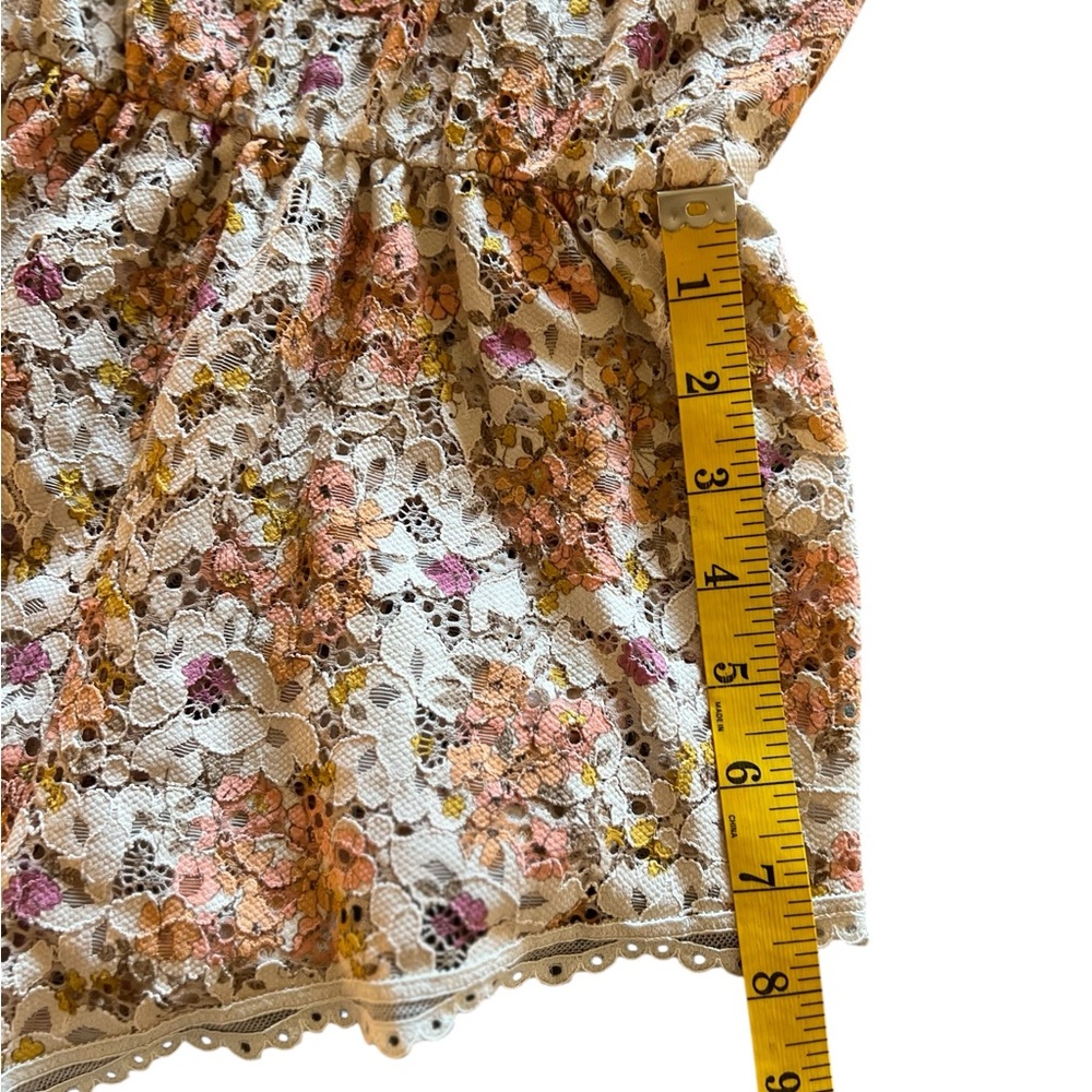 Victoria Secret Crochet Floral Lace Coverup Romper Size XS - Picture 4 of 14